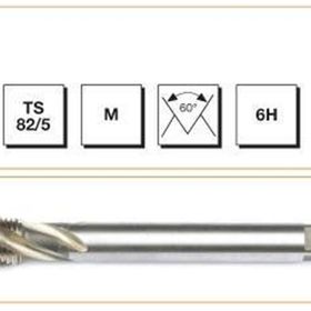 Makina Takım B00105790260 DIN-376/C M14 HSS-E Metrik Normal Vidalı Helis Kanallı Makina Kılavuzu