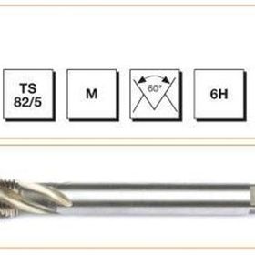 Makina Takım B00105790260 DIN-376/C M14 HSS-E Metrik Normal Vidalı Helis Kanallı Makina Kılavuzu