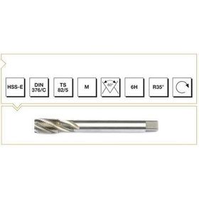 Makina Takım B00105790260 DIN-376/C M14 HSS-E Metrik Normal Vidalı Helis Kanallı Makina Kılavuzu