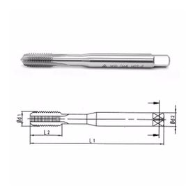 Makina Takım DIN-371/C M12 HSS-E Düz Kanallı Makina Kılavuzu