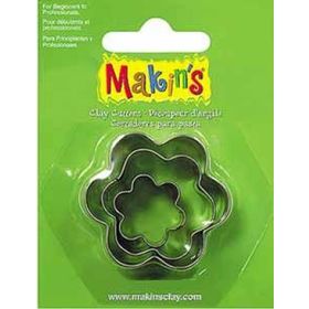 Makin's Clay 3 Parça Çiçek Kesme Kalıbı