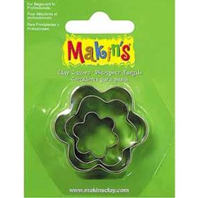 Makin's Clay 3 Parça Çiçek Kesme Kalıbı