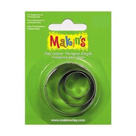 Makin's Clay 3 Parça Yuvarlak Kesme Kalıbı