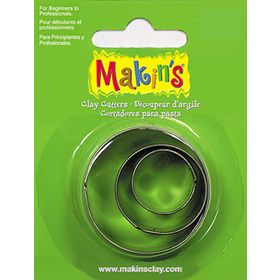 Makin's Clay 3 Parça Yuvarlak Kesme Kalıbı