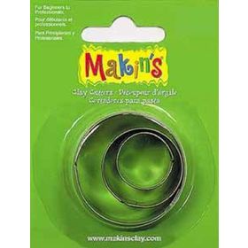 Makin's Clay 3 Parça Yuvarlak Kesme Kalıbı