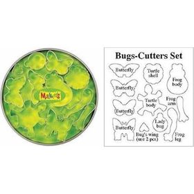 Makin's Clay Böcekler 11 Desen Kesici Kalıp Set