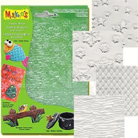 Makin's Clay Texture Sheets 4'lü Set D Doku Kalıpları