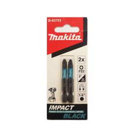 Makita B-63753 2 Adet Impact Black Pz2 50 mm Vidalama Bits Uç