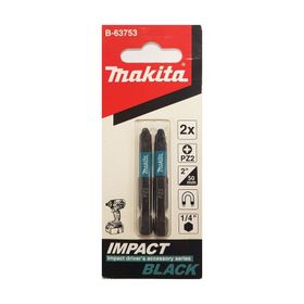 Makita B-63753 2 Adet Impact Black Pz2 50 mm Vidalama Bits Uç
