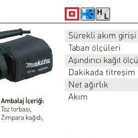 Makita BO4565 Avuç İçi Titreşim Zımpara Makinası