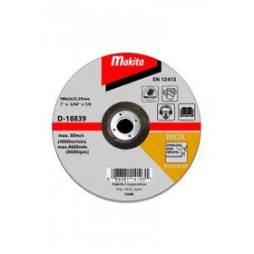 Makita D-18839 25 Adet 180x2 mm İnce Bombeli Düz Flex