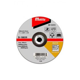 Makita D-18839 25 Adet 180x2 mm İnce Bombeli Düz Flex