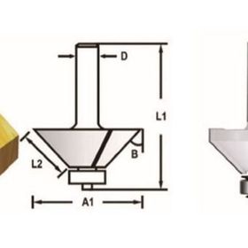 Makita D-48692 Freze Konik Kenar Alma Bıçağı