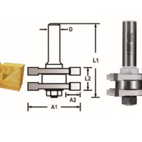Makita D-48913 Freze Ters Çevrilebilir Eklem Ucu Bıçağı