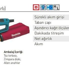 Makita Dairesel Eksantirik BO6030 (310 W) Zımparalama Makinesi