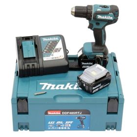Makita DDF485RTJ Çift Akülü Şarjlı Darbesiz Matkap