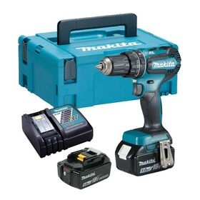 Makita DHP485RTJ Vidalama Çift Akülü Şarjlı Darbeli Matkap