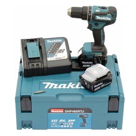 Makita DHP485RTJ Vidalama Çift Akülü Şarjlı Darbeli Matkap