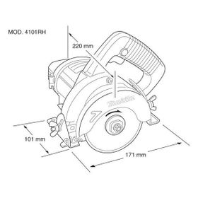 Makita El Tipi Beton Kesim Makinası 4101 RH (860 W) Sulu