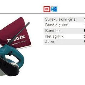 Makita Tank 9403 (1200 W) Zımparalama Makinesi
