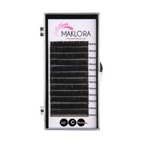Maklora İpek Volume C Kıvrım 0.07 Kalınlık 14 mm Uzunluk Kirpik