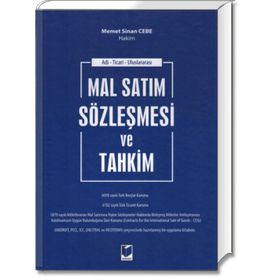 Mal Satım Sözleşmesi ve Tahkim - Mehmet Sinan Cebe
