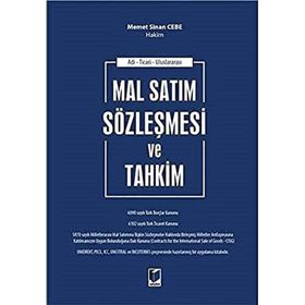 Mal Satım Sözleşmesi ve Tahkim - Mehmet Sinan Cebe