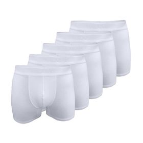 Malabadi 014 Beyaz 5 Adet Modal Erkek Boxer