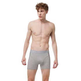 Malabadi 017 Gri Melanj Paça Lastikli Modal Biyeli Erkek Boxer