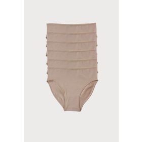 Malabadi 0187 Kadın 6'lı Paket Ten Modal Yüksek Bel Slip Külot