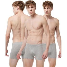 Malabadi 058 Likralı Modal Gri 3'lü Erkek Boxer