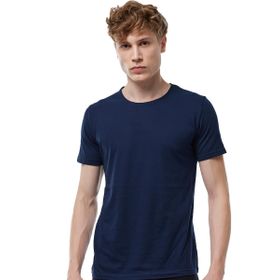 Malabadi 084 Lacivert Basic Yuvarlak Yaka İnce Modal Erkek T-shirt