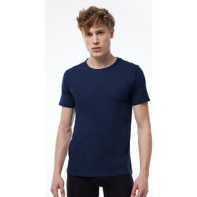 Malabadi 084 Lacivert Basic Yuvarlak Yaka İnce Modal Erkek T-shirt