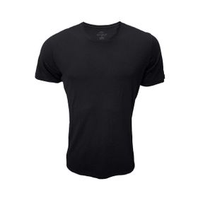Malabadi 084 Siyah Basic Yuvarlak Yaka İnce Modal Erkek T-shirt