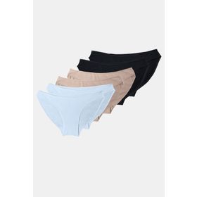 Malabadi 183 Siyah 6'lı Paket Modal Düşük Bel Slip Kadın Külot