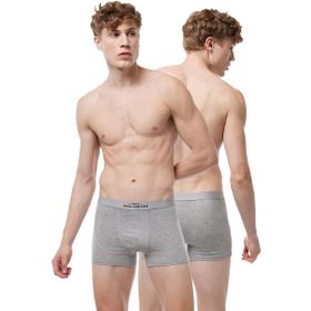 Malabadi 2M075 Pamuk Elastan 2'li Gri Erkek Boxer