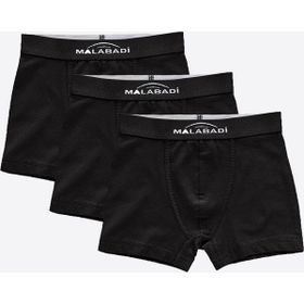 Malabadi 3M208 Siyah 3'lü Erkek Çocuk Boxer