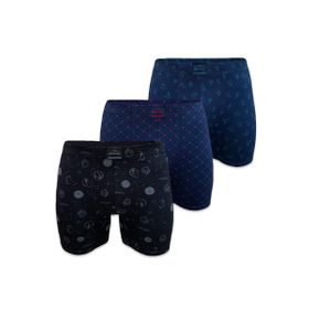 Malabadi 3M250 Set-2 3 Adet Desenli Modal Uzun Erkek Boxer