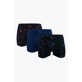 Malabadi 3M251 Set-1 3 Adet Desenli Modal Erkek Boxer
