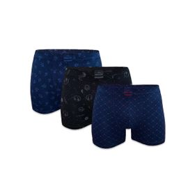 Malabadi 3M251 Set-1 3 Adet Desenli Modal Erkek Boxer