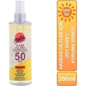Malibu 250 ml SPF50 Güneş Koruyucu Gün Boyu Koruma Spreyi