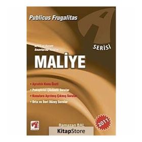 MALIYE - A SERISI KPSS VE KURUM SINAVLARINA YÖNELİK - RAMAZAN BAL