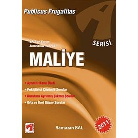 MALIYE - A SERISI KPSS VE KURUM SINAVLARINA YÖNELİK - RAMAZAN BAL