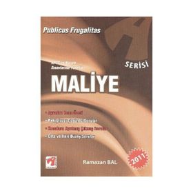 MALIYE - A SERISI KPSS VE KURUM SINAVLARINA YÖNELİK - RAMAZAN BAL