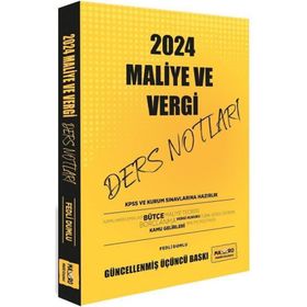 Maliye Vergi Ders Notları KPSS ve Kurum Sınavlarına Hazırlık 2024 - Makro Kitabevi