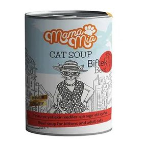 Mama Mia 24x400 gr Biftekli Kedi Çorbası