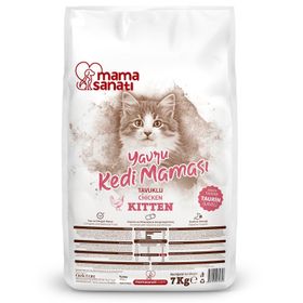 Mama Sanatı Tavuklu Yavrular İçin 7 kg Kedi Maması