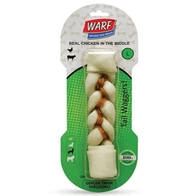 Mamaal 20 cm 115 gr L Renkli Warf Tavuklu Örgü Kemik Köpek Ödülü