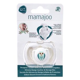 Mamajoo 12+ Ay / Beyaz Baykuş Tekli Desenli Emzik Renkli Saklama Kutusu
