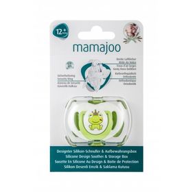 Mamajoo 12+ Ay Kurbağa Prens Saklama Kutulu Desenli Ortodontik Silikon Emzik